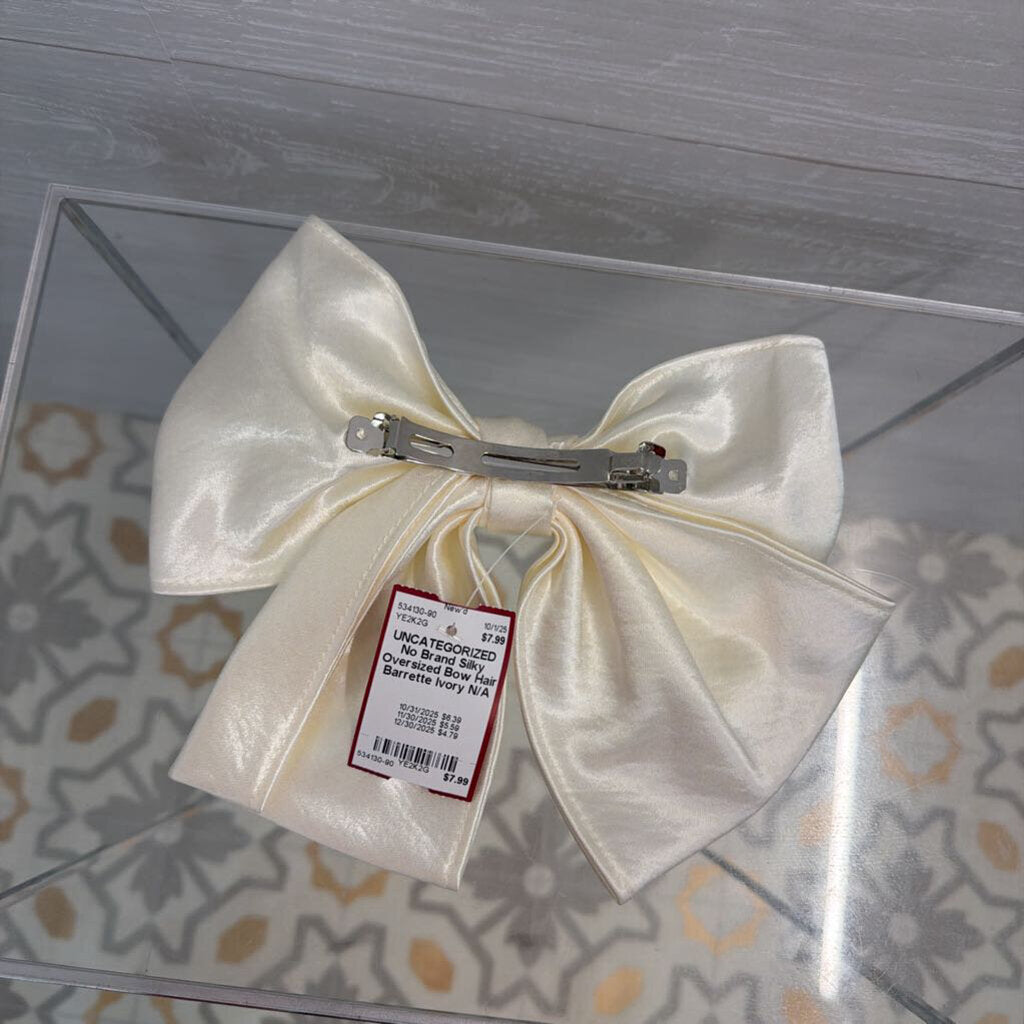 Silky Oversized Bow Hair Barrette