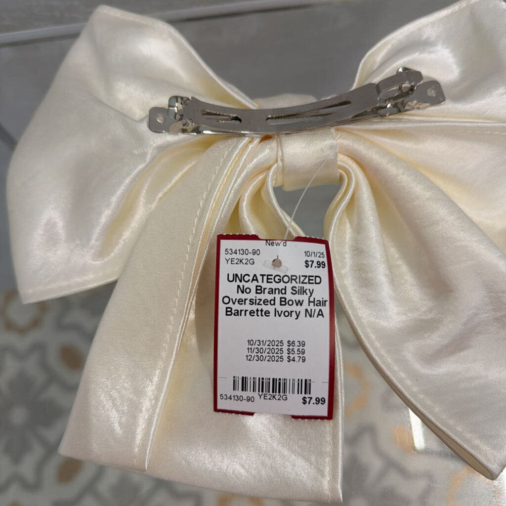 Silky Oversized Bow Hair Barrette