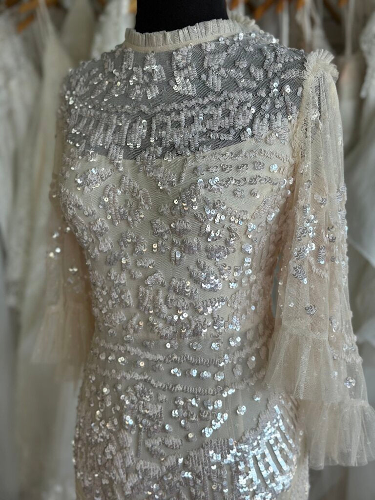Needle & Thread Anais Sequin Ruffle Dress 14