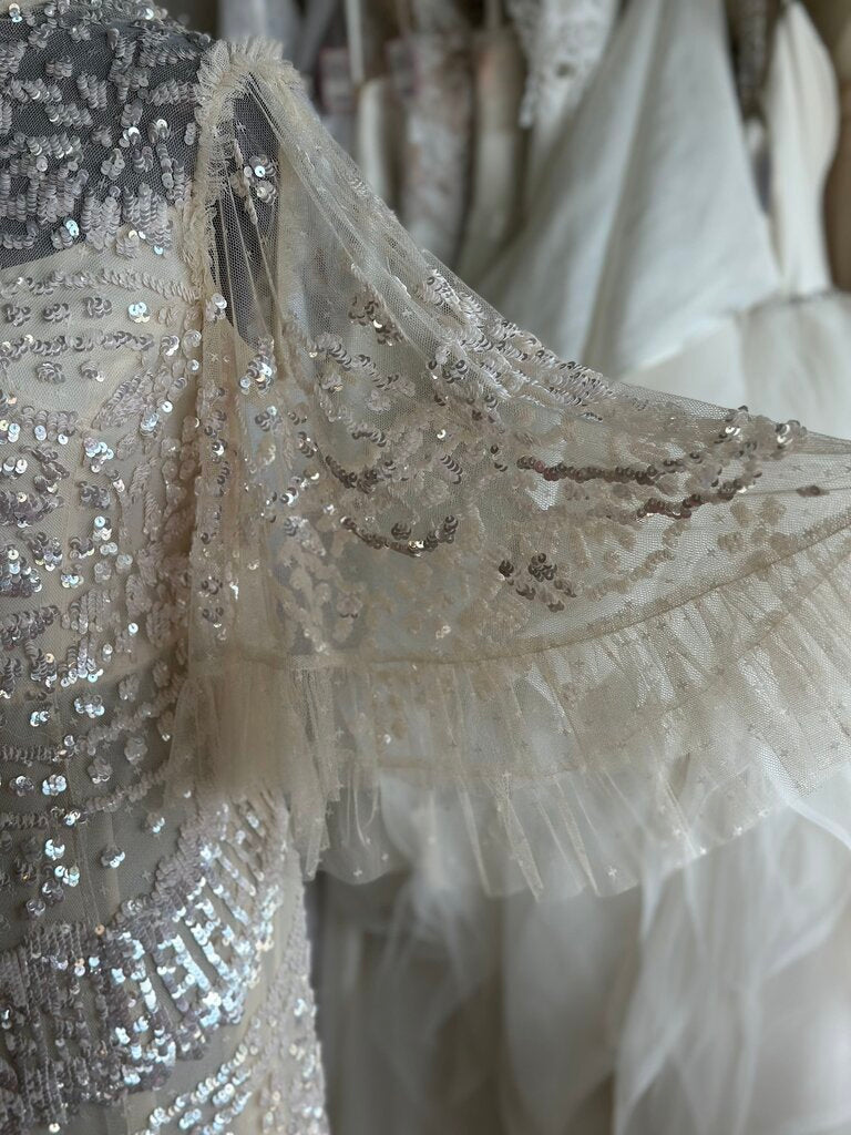 Needle & Thread Anais Sequin Ruffle Dress 14