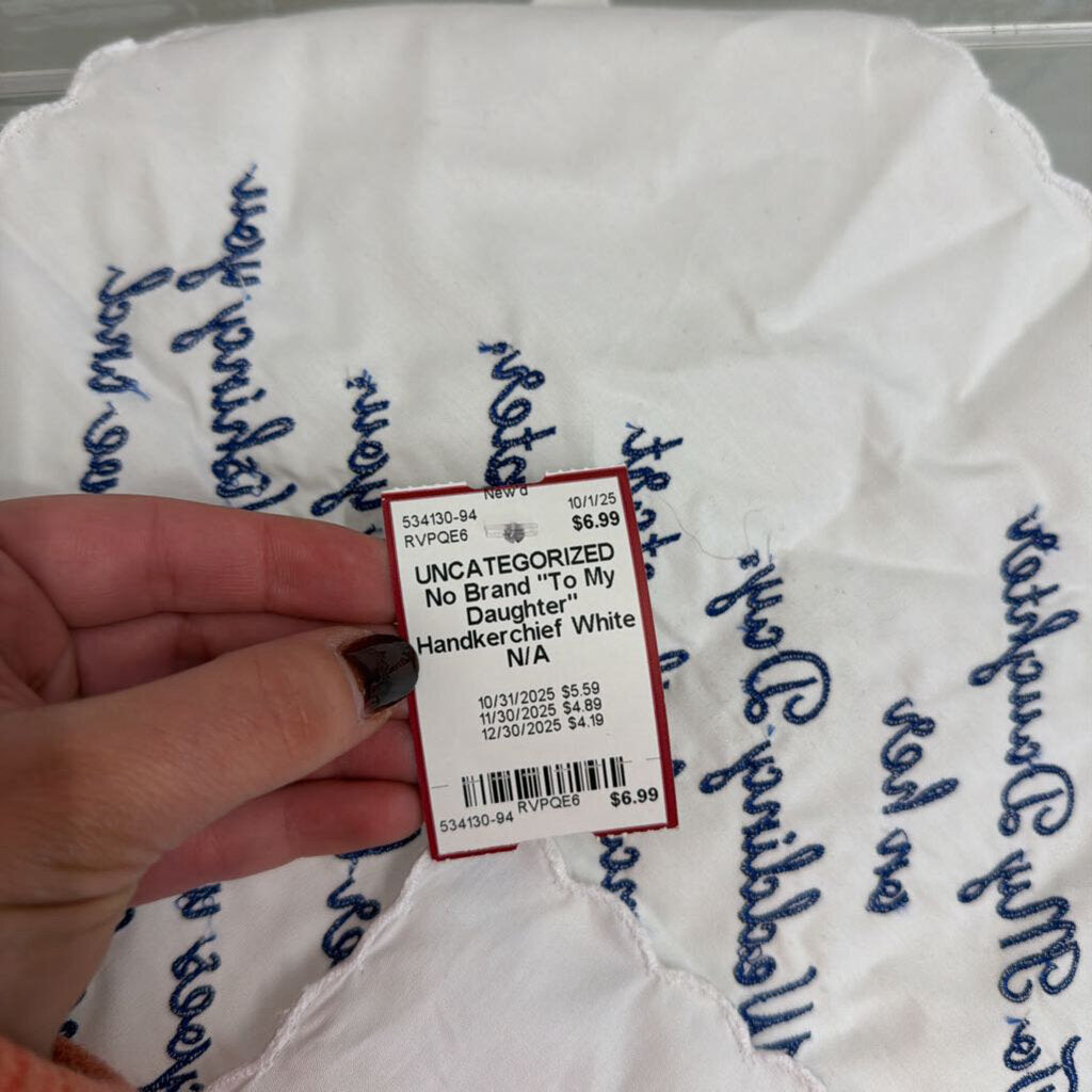 "To My Daughter" Handkerchief