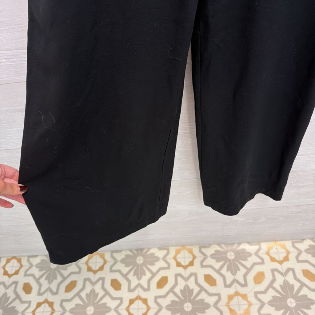 Silk and Salt Black Wide Leg Jumpsuit Medium