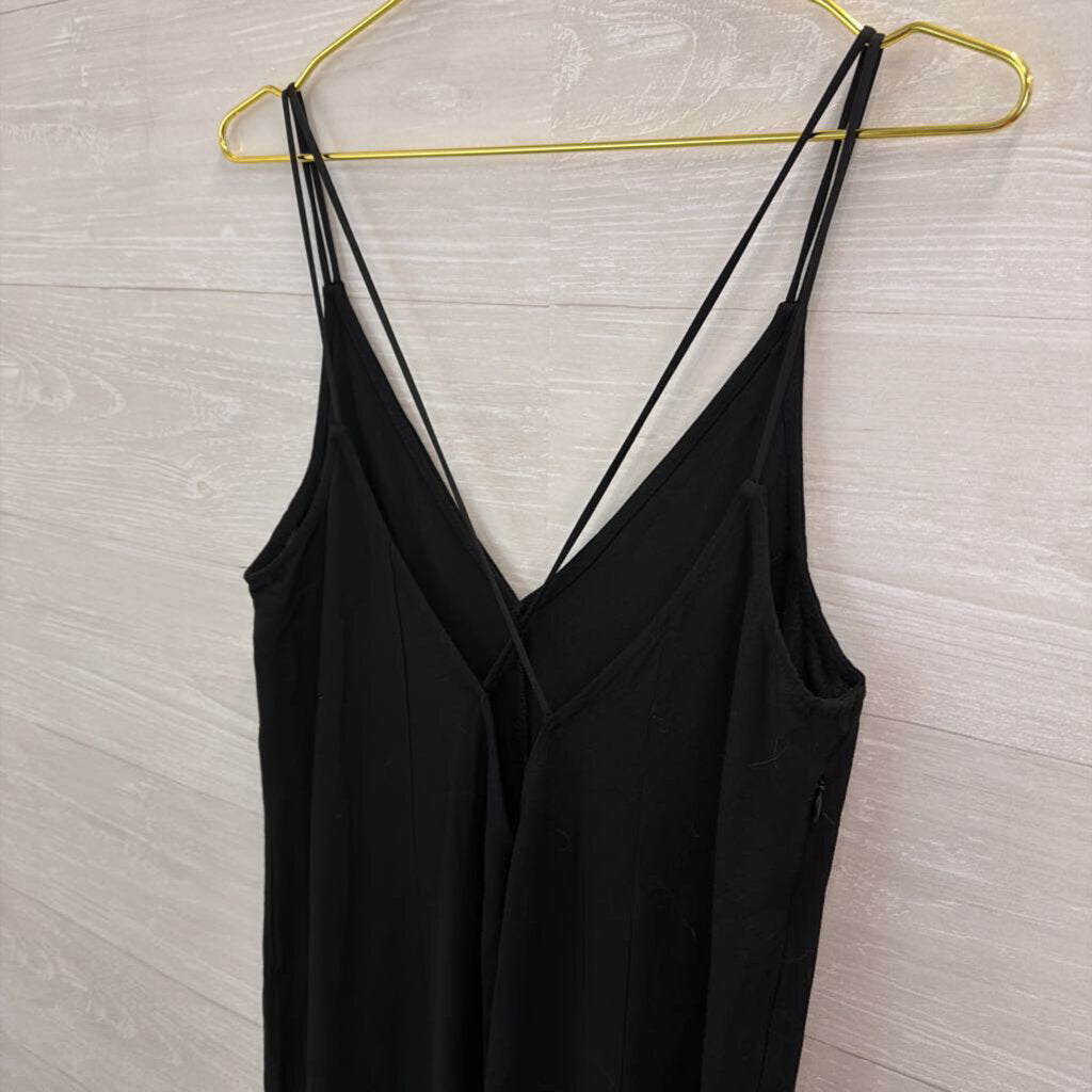 Silk and Salt Black Wide Leg Jumpsuit Medium