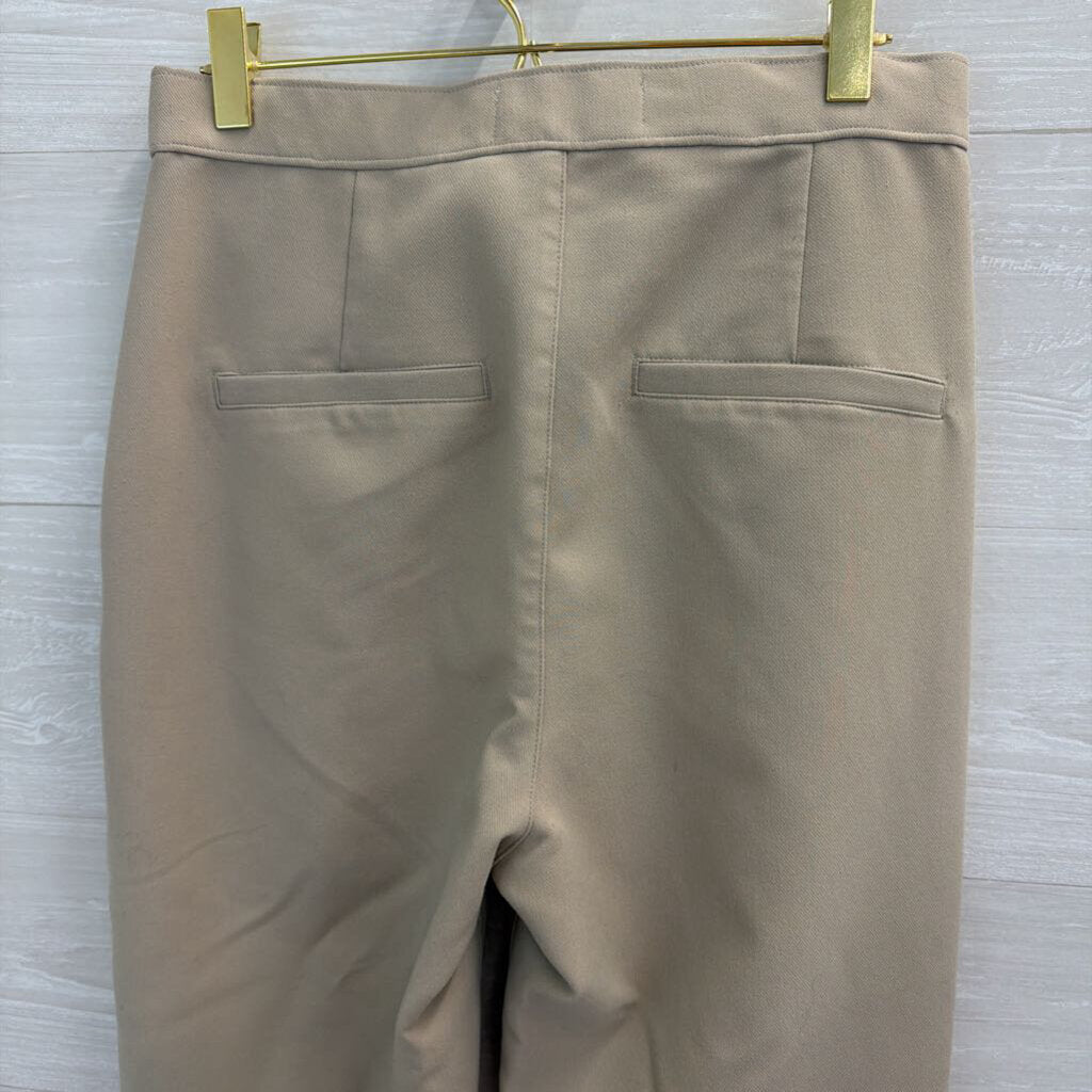 Abercrombie and Fitch Beige Cross Waist Wide Leg Trouser Pants Small