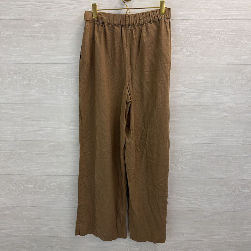 Open Edit Brown Wide Leg Trouser Pants Small