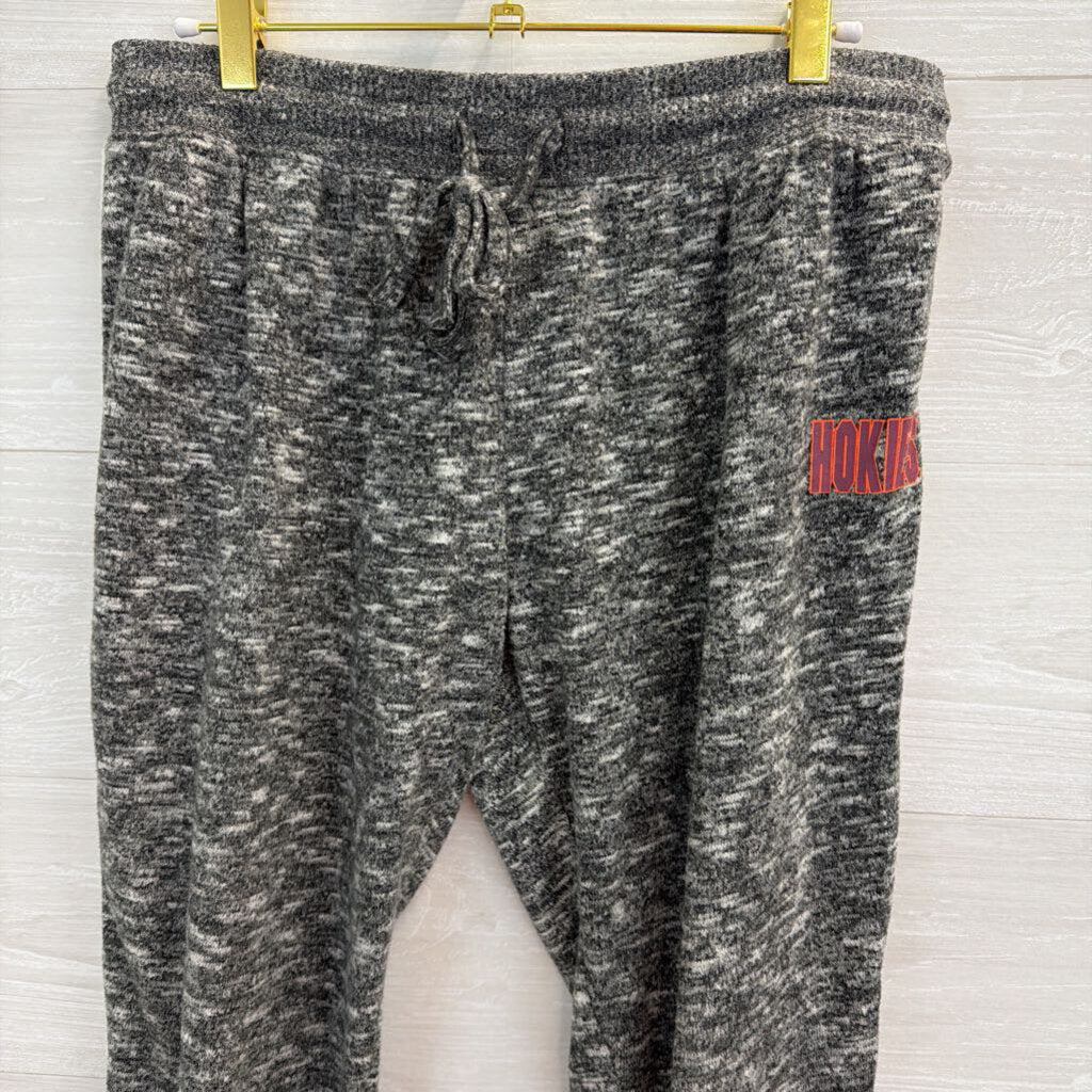 Captivating Apparel Heather Grey Virginia Tech Hokies Joggers Medium