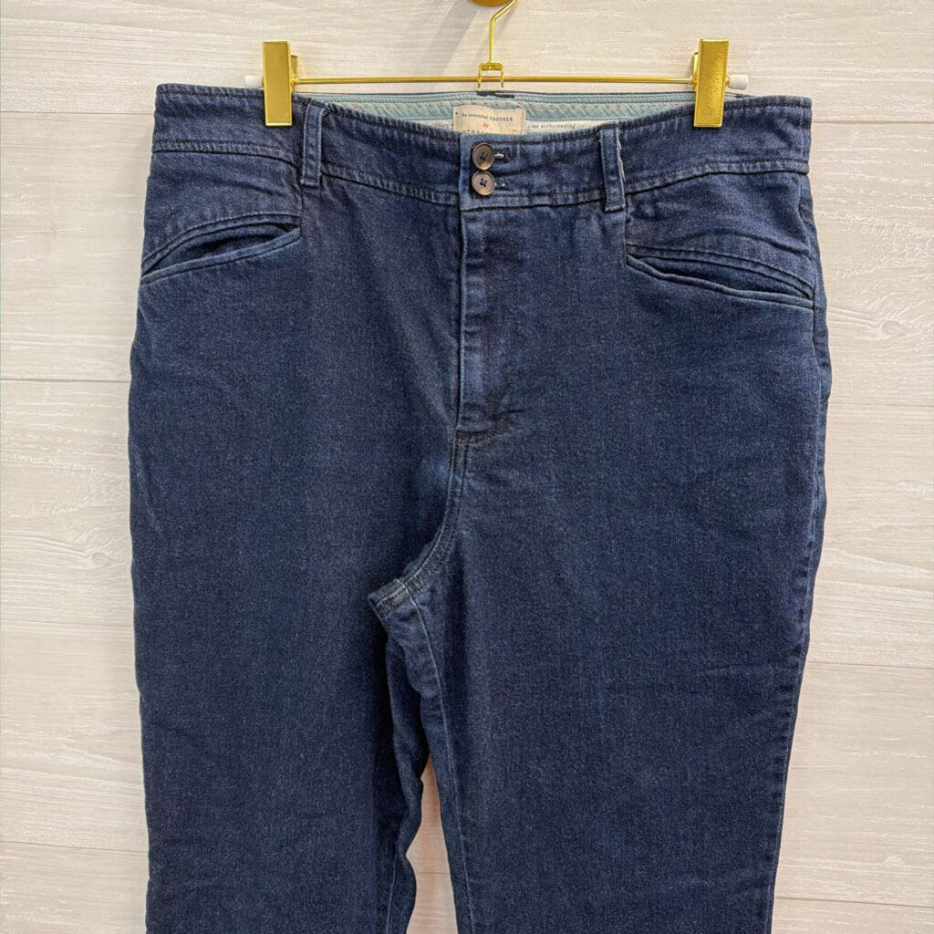 Anthropologie Dark Wash The Essential Trouser Jeans 12