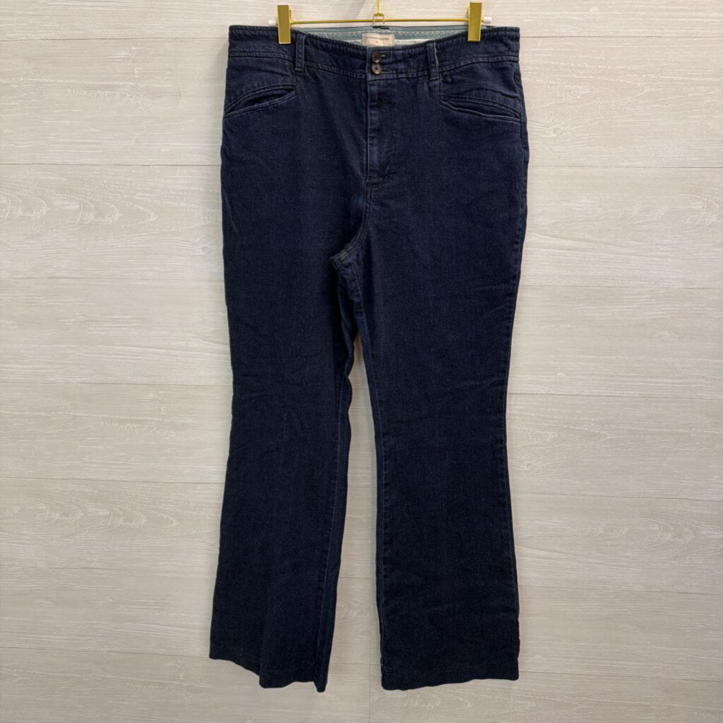 Anthropologie Dark Wash The Essential Trouser Jeans 12