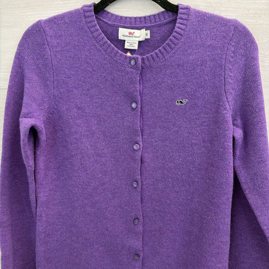 Vineyard Vines Purple Knit Cardigan Sweater Extra Small