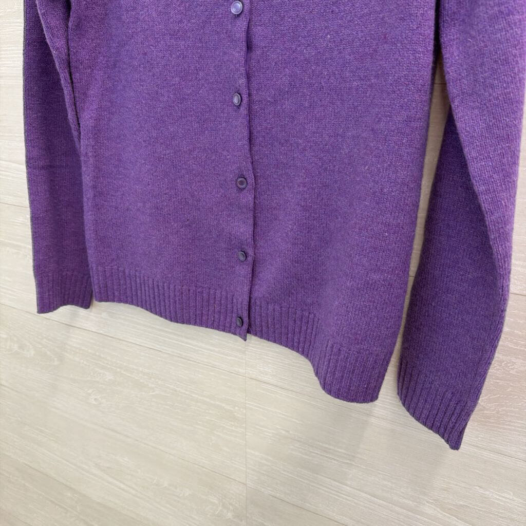 Vineyard Vines Purple Knit Cardigan Sweater Extra Small