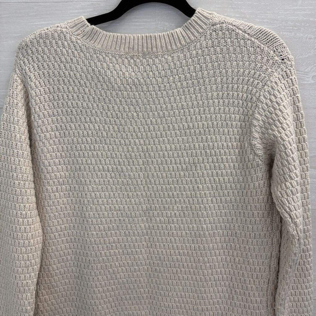 Gap Grey Cable Knit Long Sleeve Sweater Top Small
