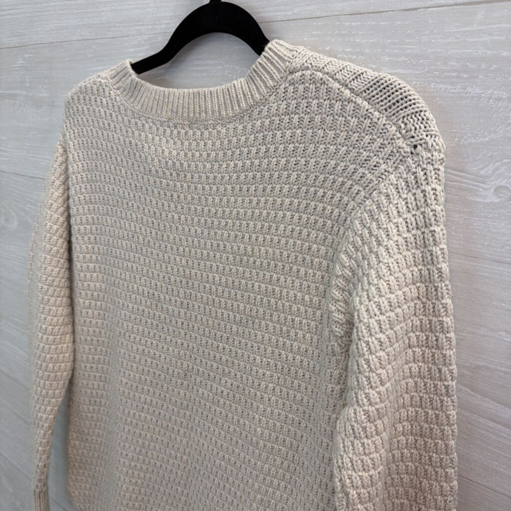 Gap Grey Cable Knit Long Sleeve Sweater Top Small