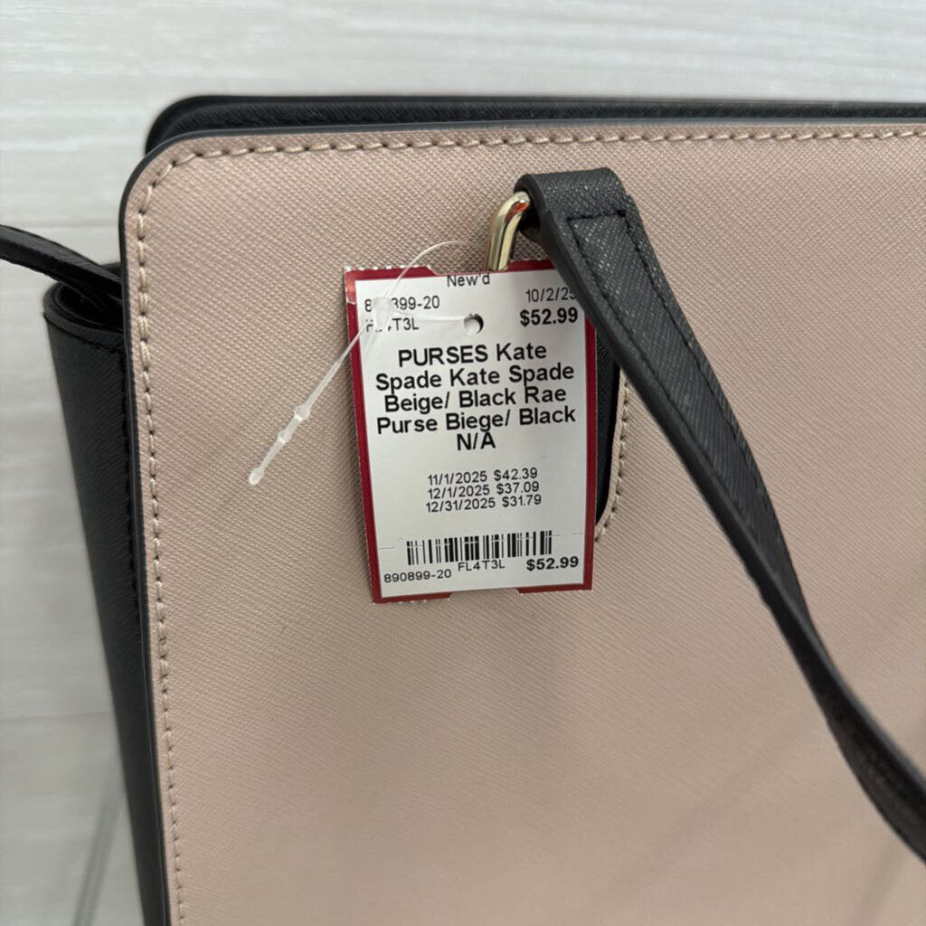 Kate Spade Beige/ Black Rae Purse