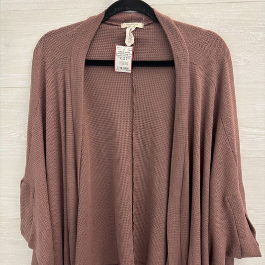 Promesa Purple Knit Slouchy Open Front Wrap Top Small