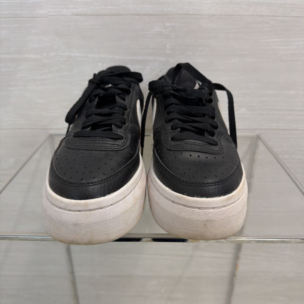 Nike Black/ White Court Vision Alta Sneakers 8.5