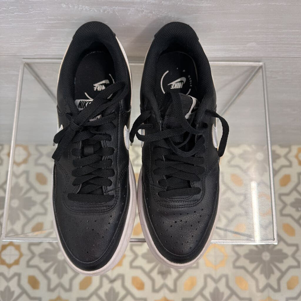 Nike Black/ White Court Vision Alta Sneakers 8.5