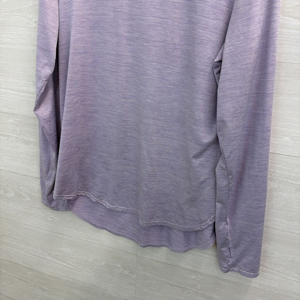 Reebok Purple Long Sleeve Athletic Top Large