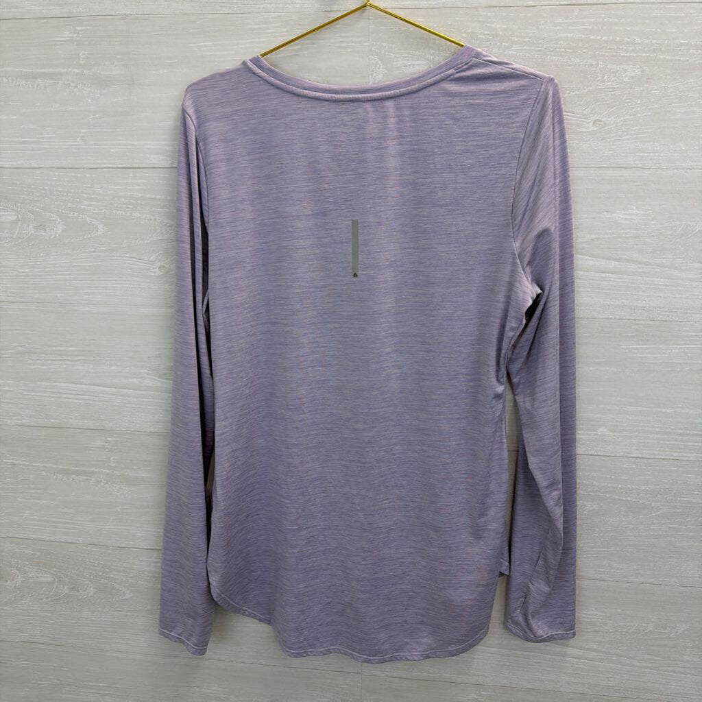 Reebok Purple Long Sleeve Athletic Top Large