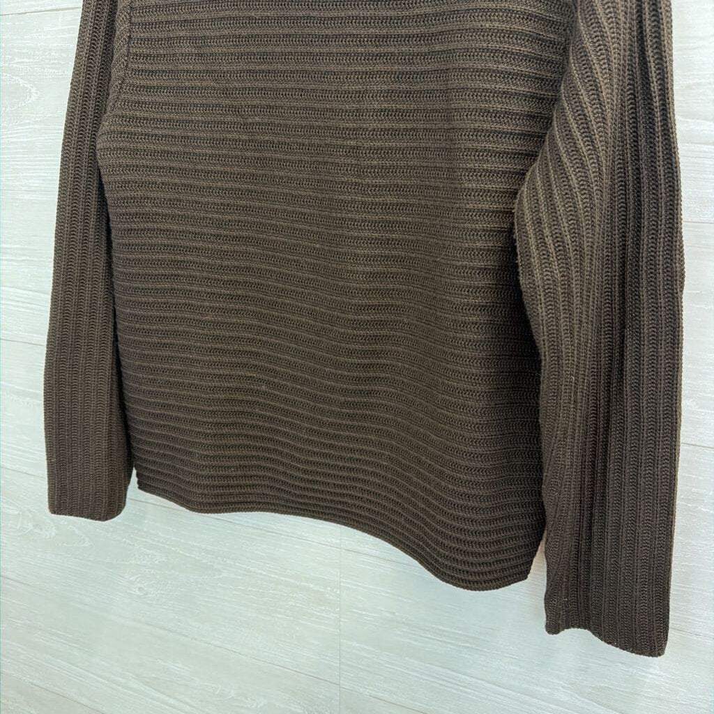 misstwidd Brown Knit Long Sleeve Sweater Top Large