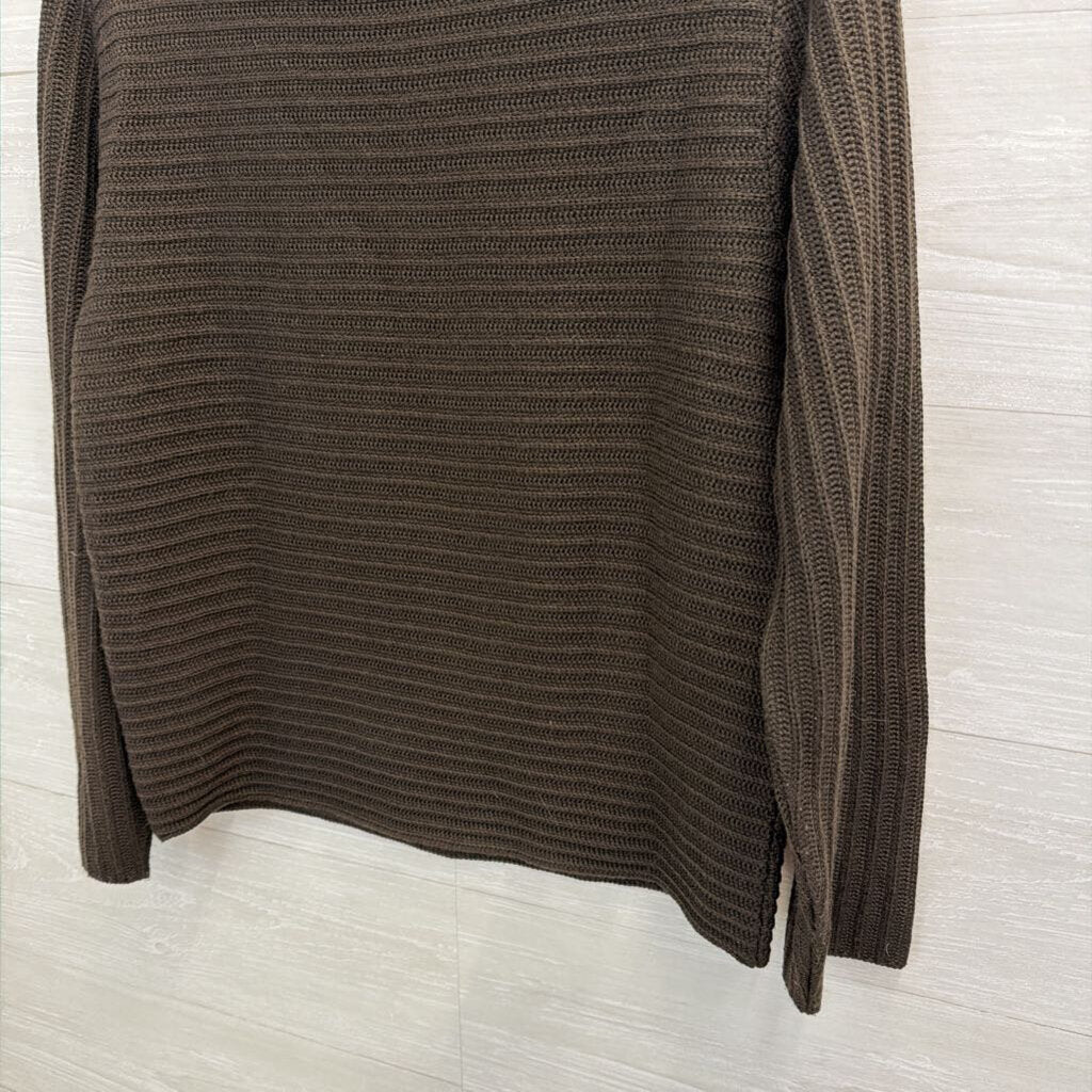 misstwidd Brown Knit Long Sleeve Sweater Top Large