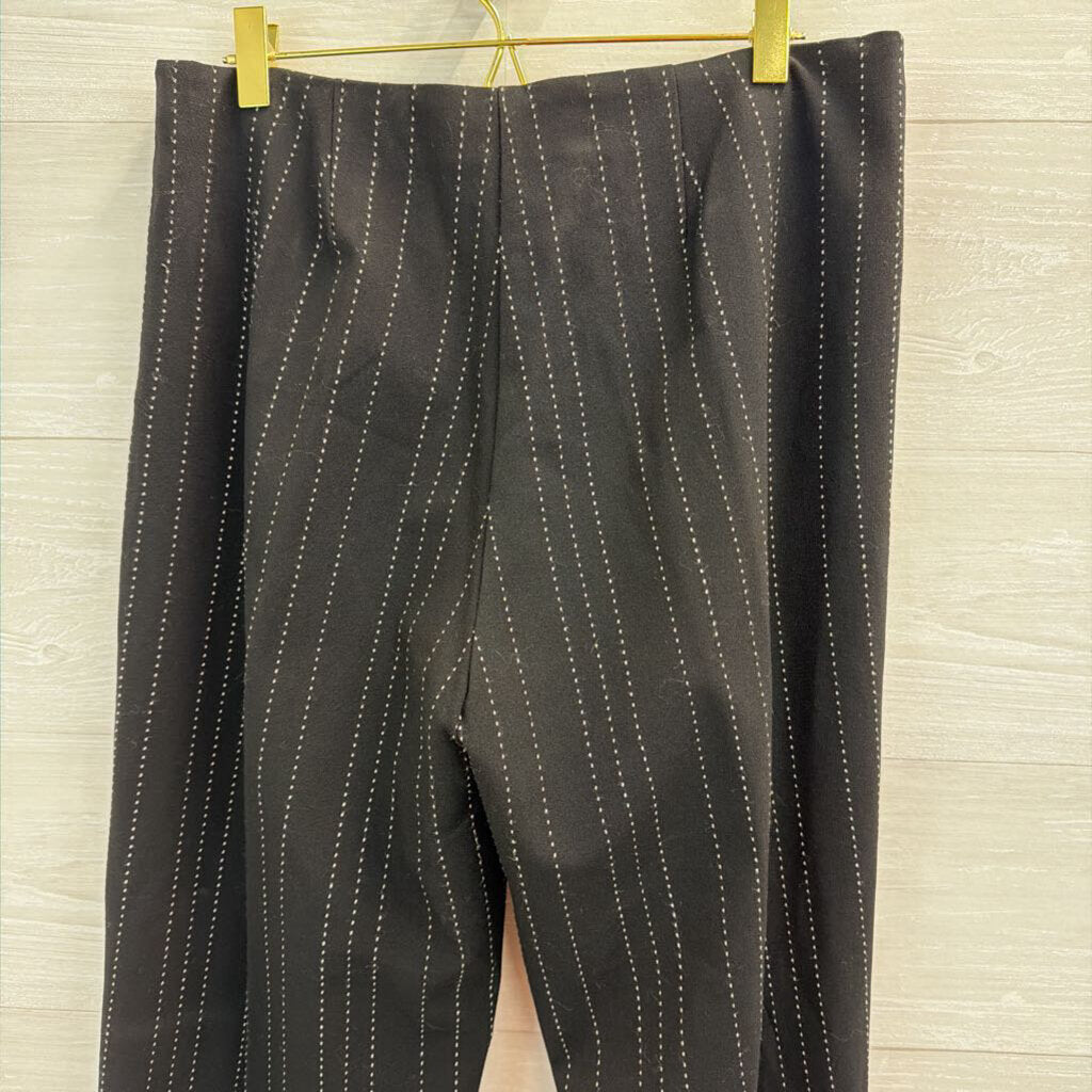 Vintage Joseph Ribkoff Black/ White Striped Trouser Pants 12