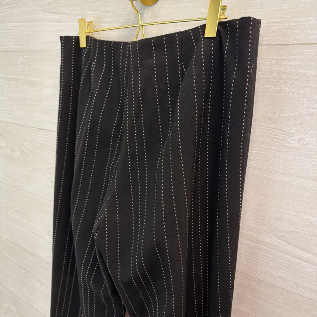 Vintage Joseph Ribkoff Black/ White Striped Trouser Pants 12
