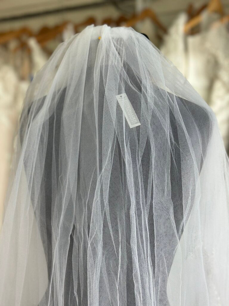 Double Layer Beaded Edge Veil