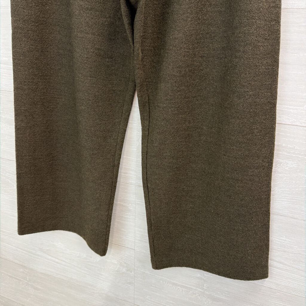 Eileen Fisher Green Knit Pull On Pants Extra Small
