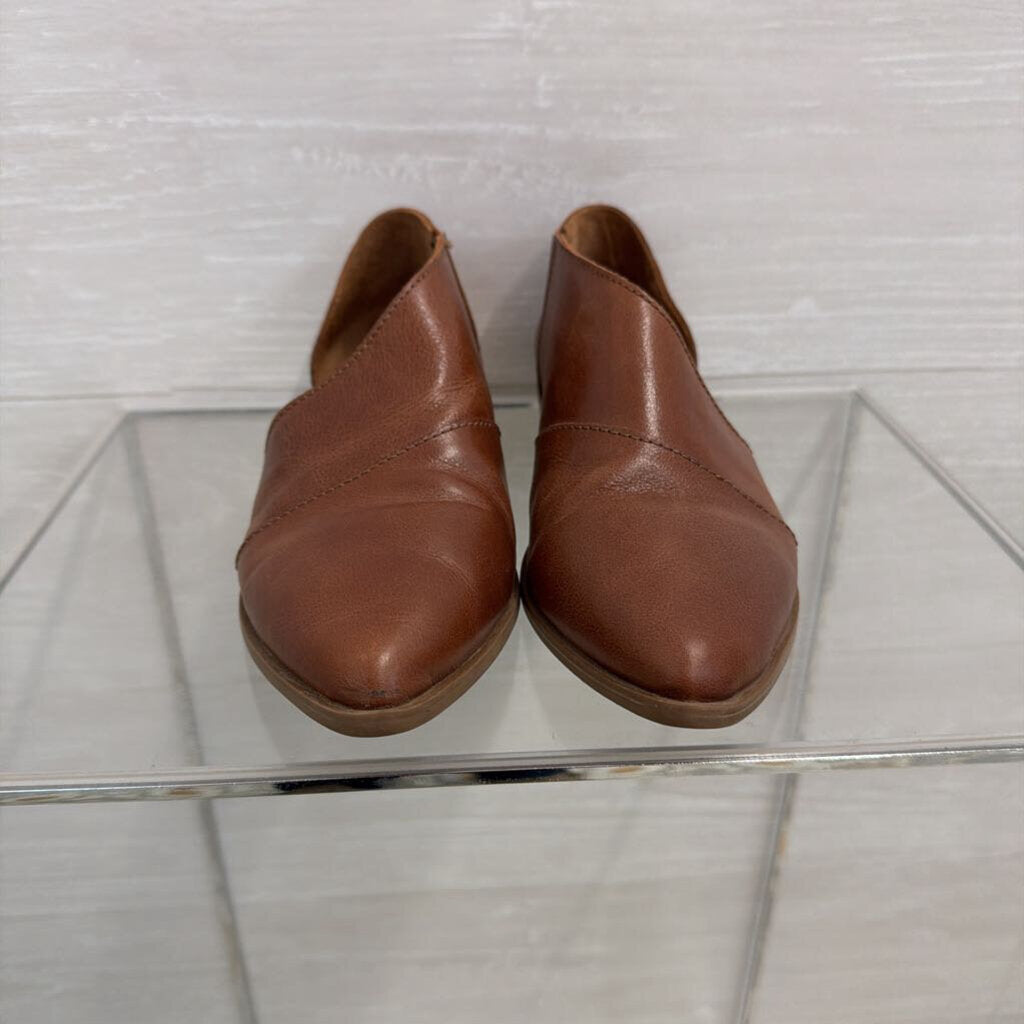 Bueno Brown Leather Blake Slip On Shoes 37