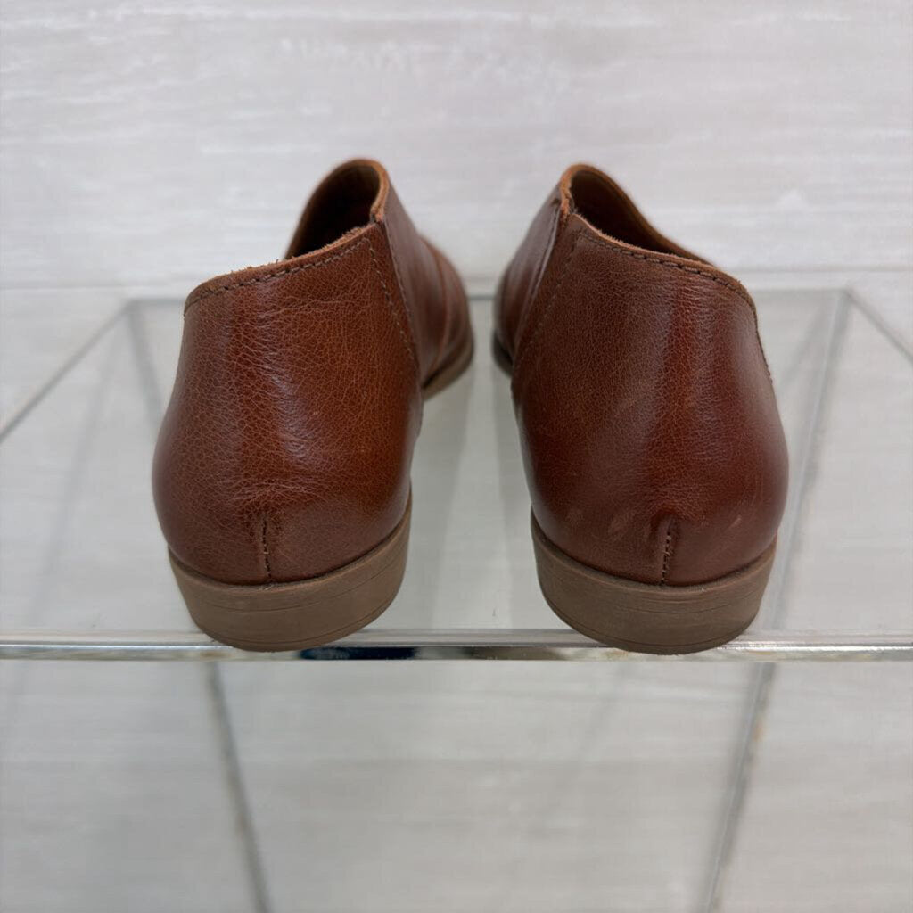Bueno Brown Leather Blake Slip On Shoes 37