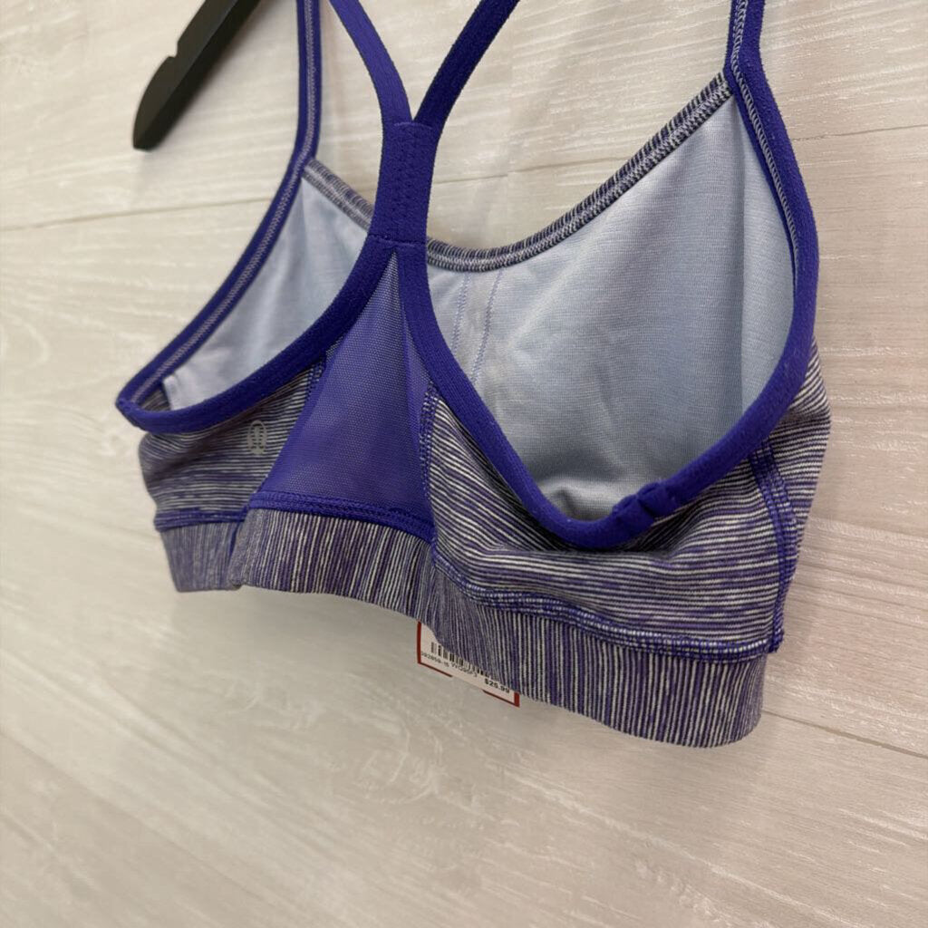 Lululemon Purple Striped Sports Bra 4