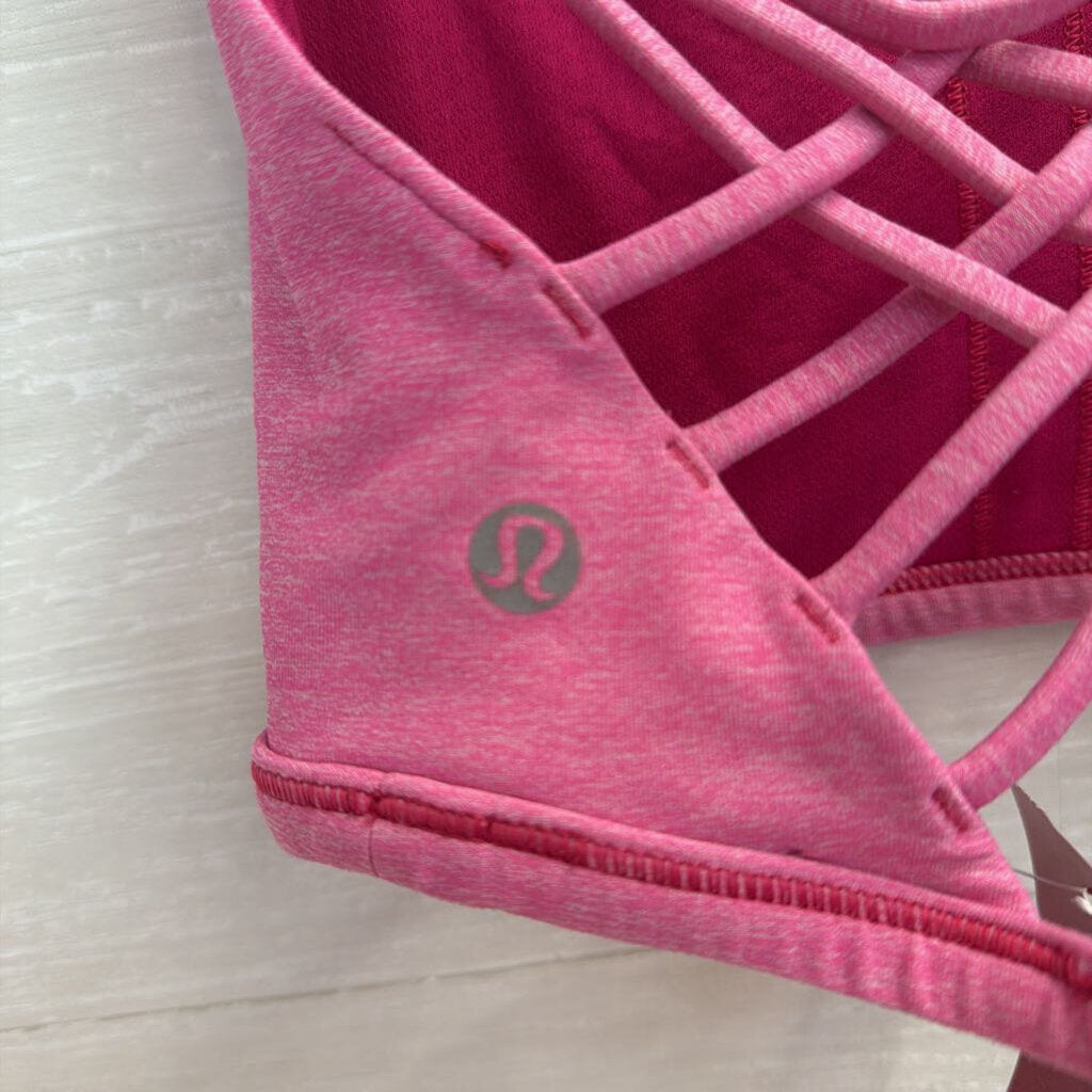 Lululemon Pink Strappy Back Sports Bra 4