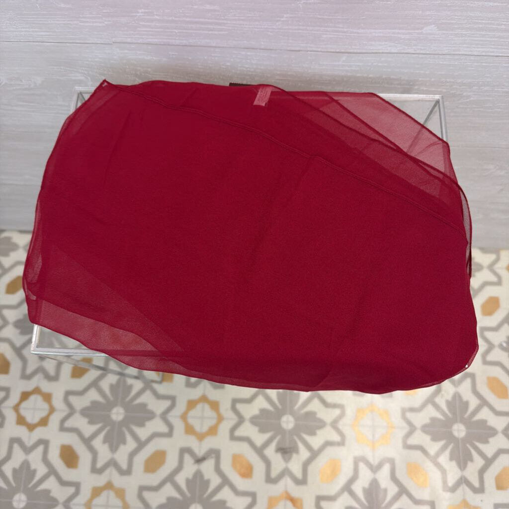 Pantonight Burgundy Silk Blend Scarf