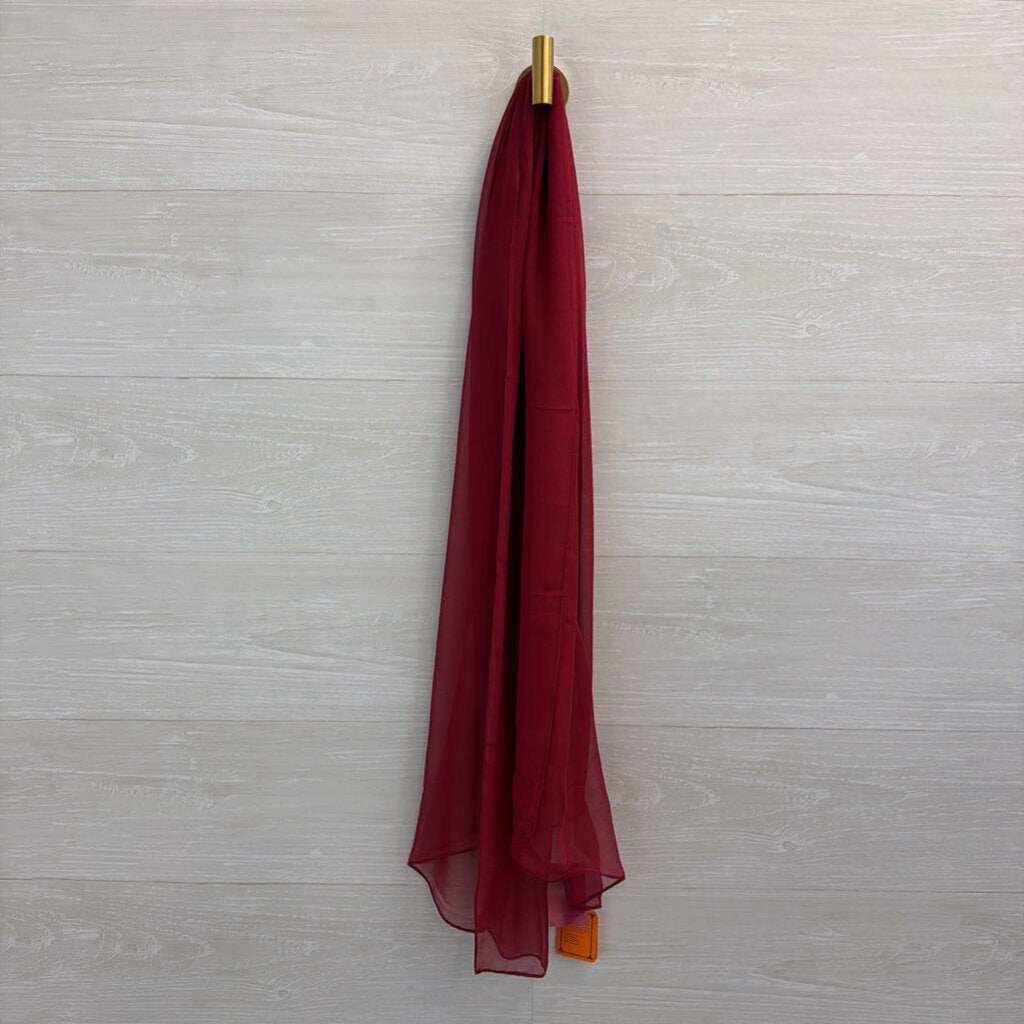 Pantonight Burgundy Silk Blend Scarf