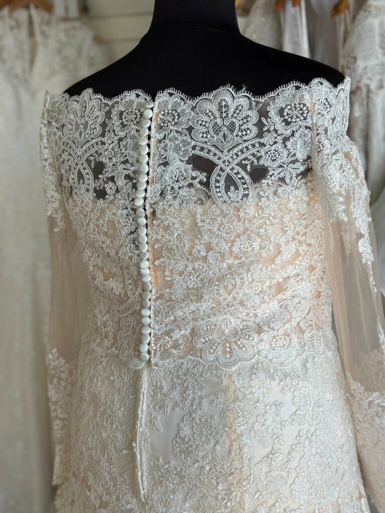 Strapless Lace Fitted Bridal Dress With Jacket 22