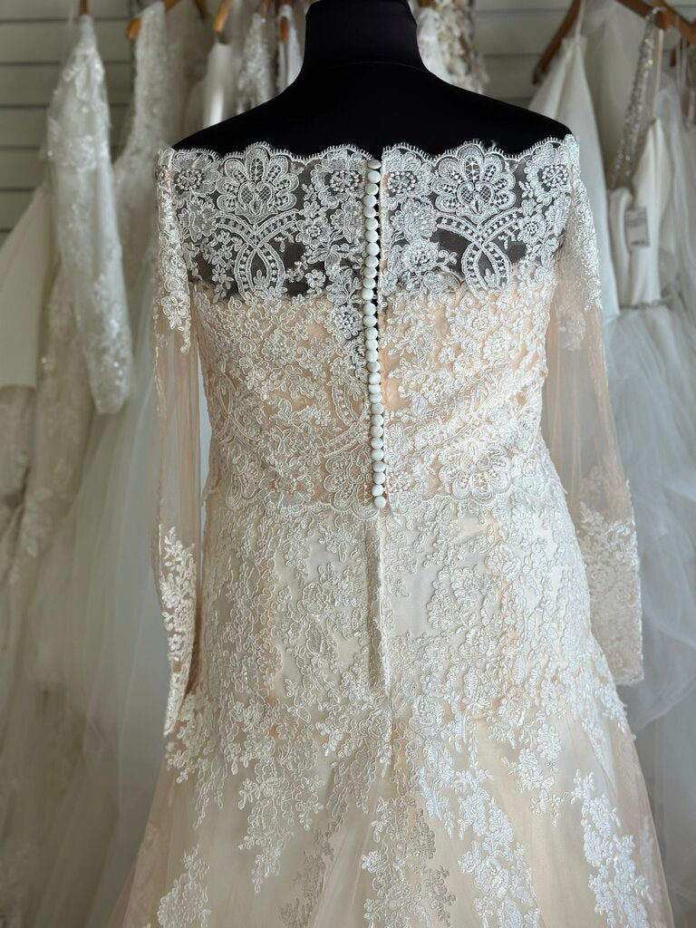 Strapless Lace Fitted Bridal Dress With Jacket 22