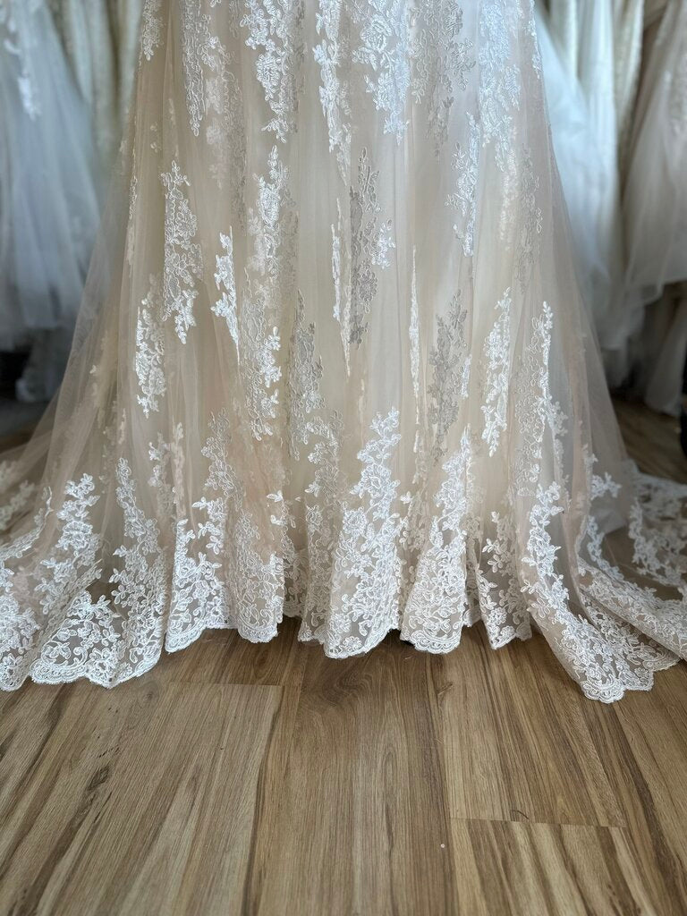 Strapless Lace Fitted Bridal Dress With Jacket 22