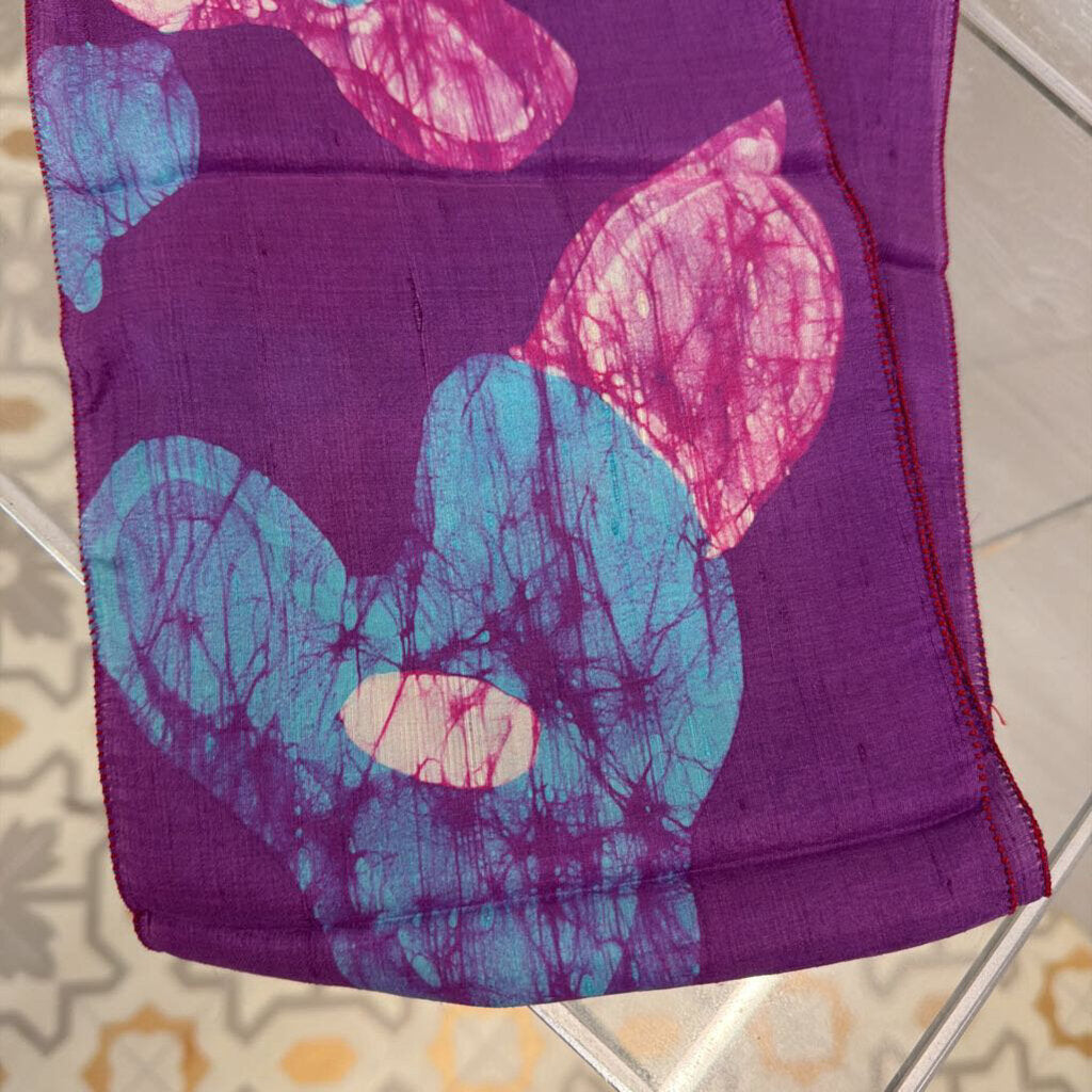 Purple Print Scarf