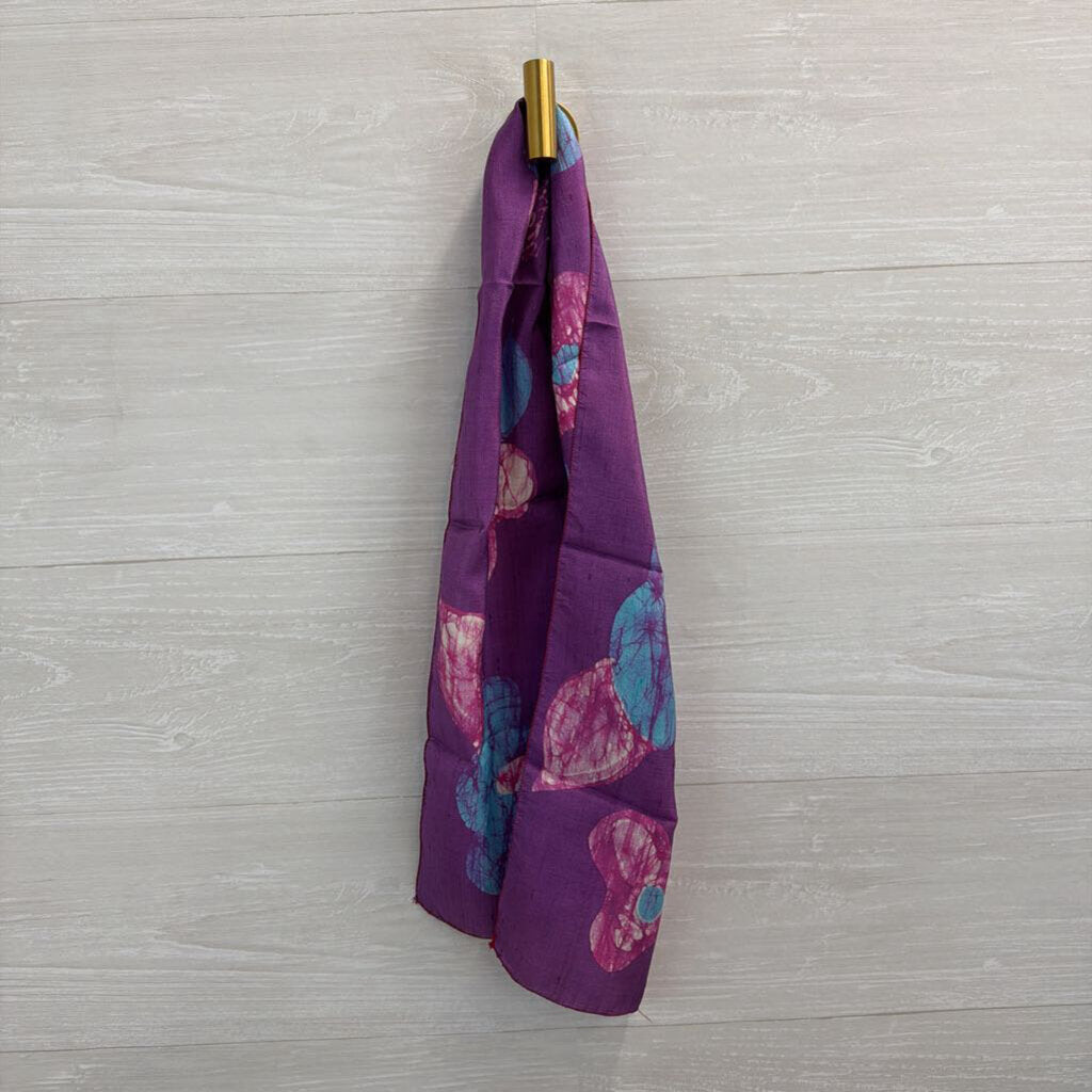 Purple Print Scarf