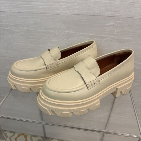 Alohas Ivory Trailblazer Chunky Platform Loafers 40
