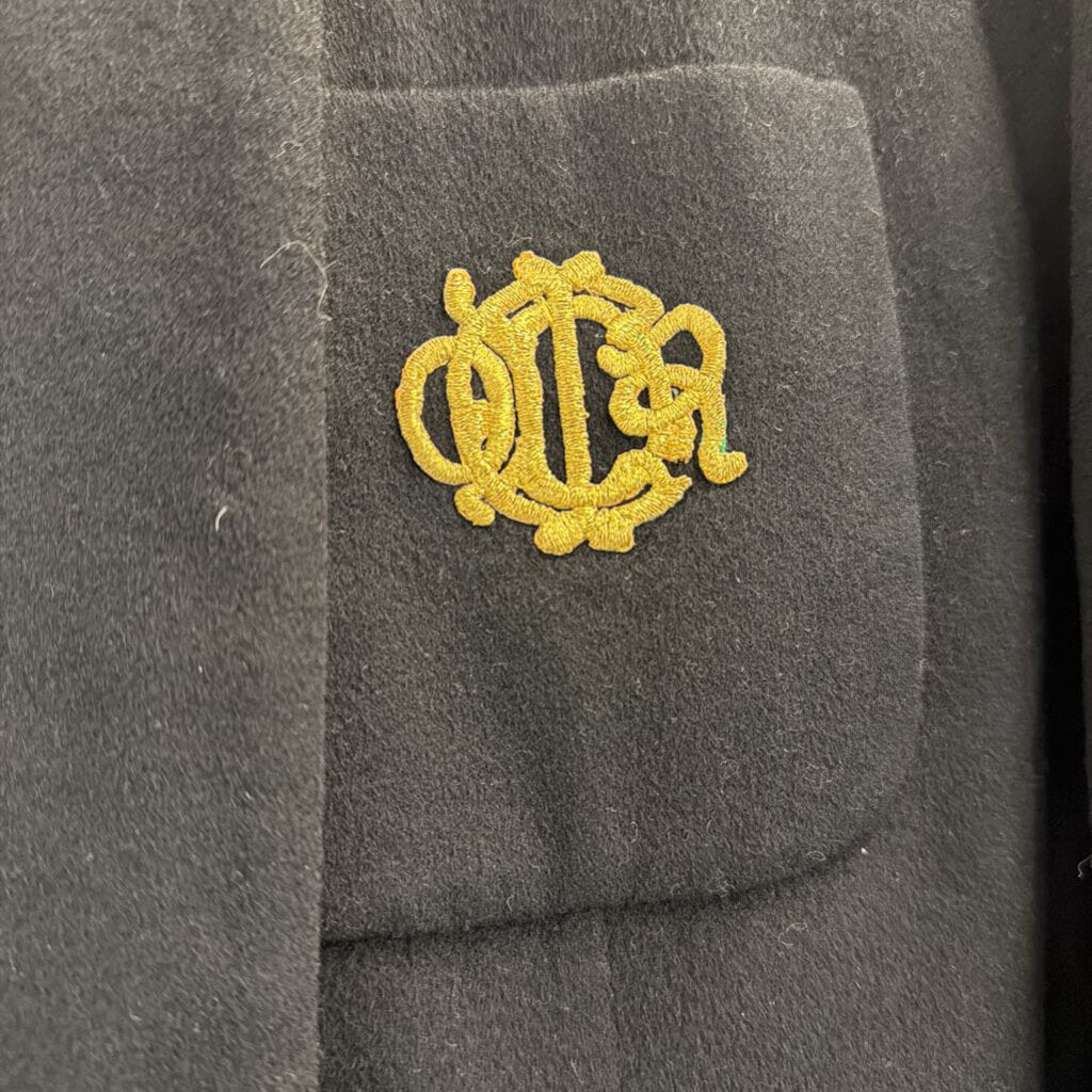 Christian Dior Black/ Gold Double Breasted Blazer Jacket 6