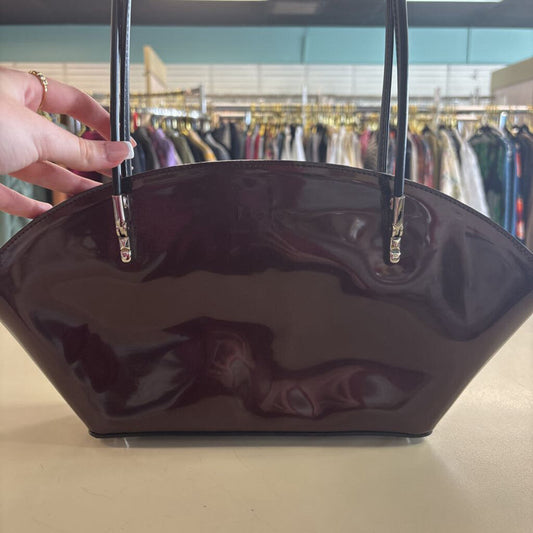 Beijo Metallic Brown Patent Leather Purse