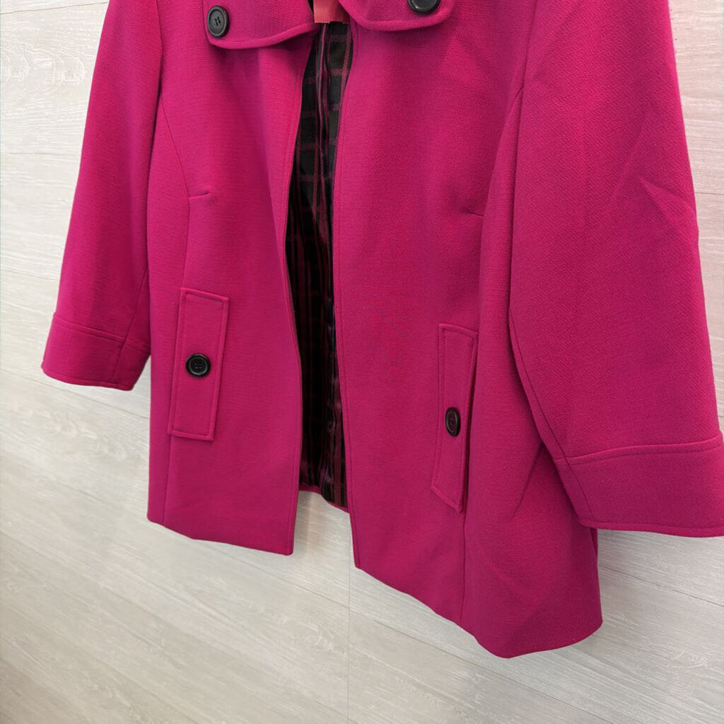 Multiples Pink Open Front Jacket 0X