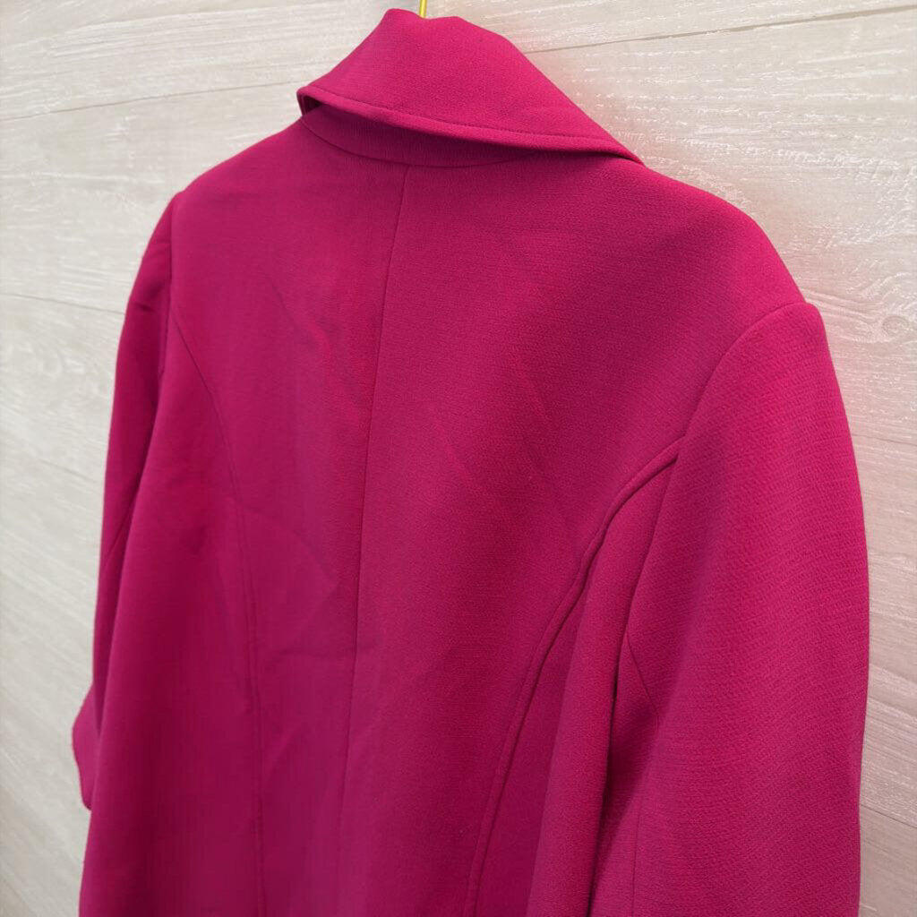 Multiples Pink Open Front Jacket 0X