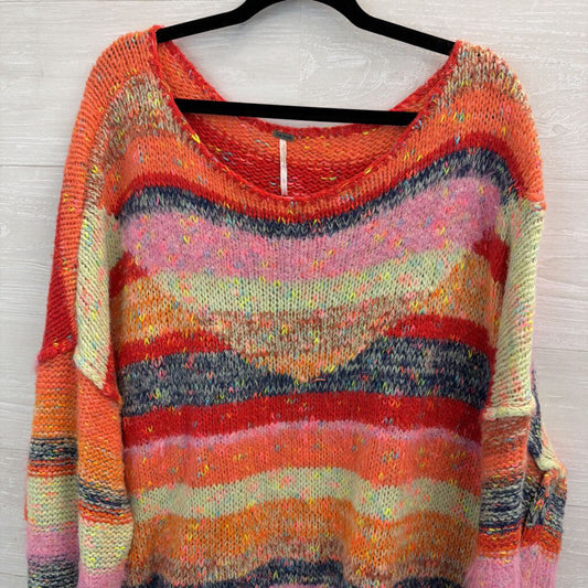 Free People Multi Knit String Your Lights Sweater Large