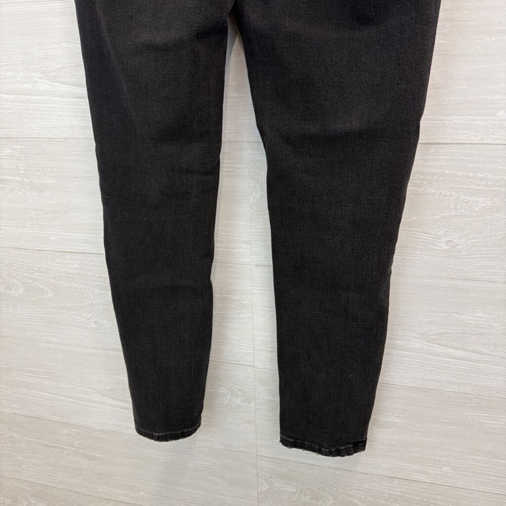 Risen Black Distressed Skinny Leg Jeans 31