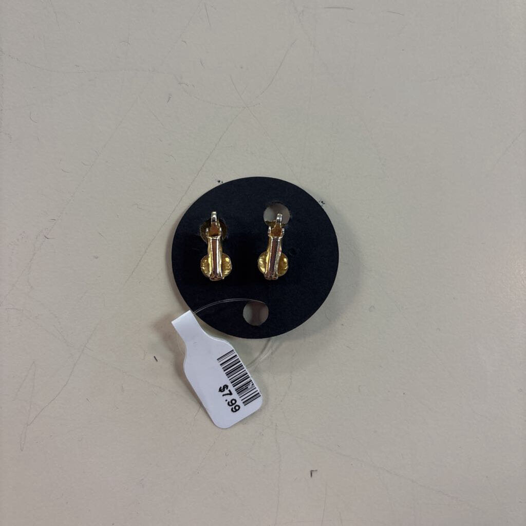 Vintage Dainty Gold Swirl Clip On Earrings