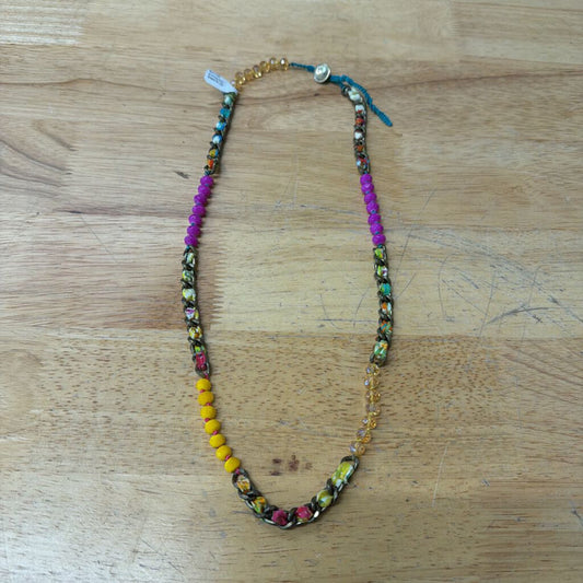 Gold/ Multi Chain/ Beaded Long Necklace