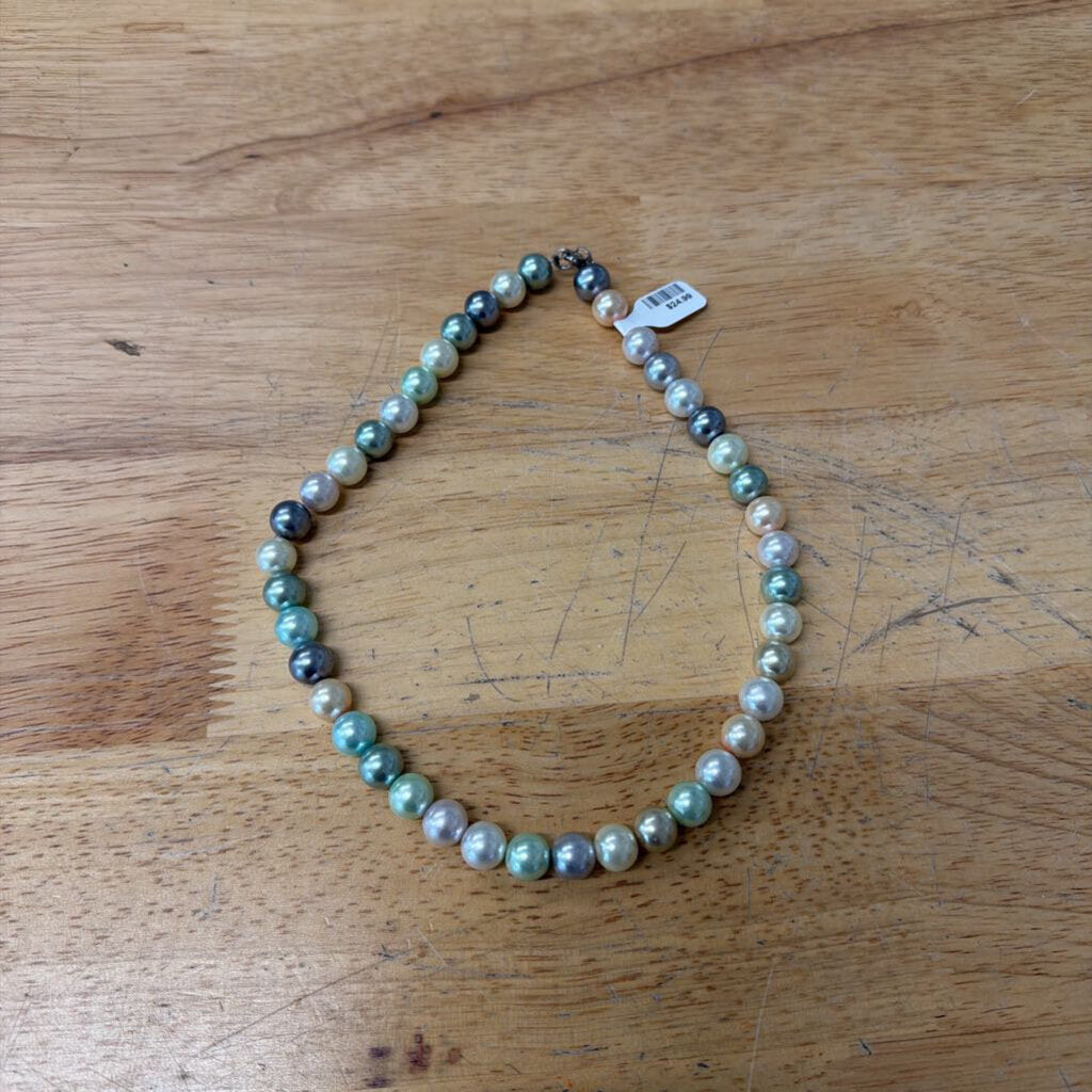 Multi Color Freshwater Pearl Strand Necklace
