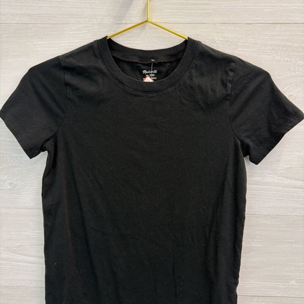Madewell Black Short Sleeve Top XXS